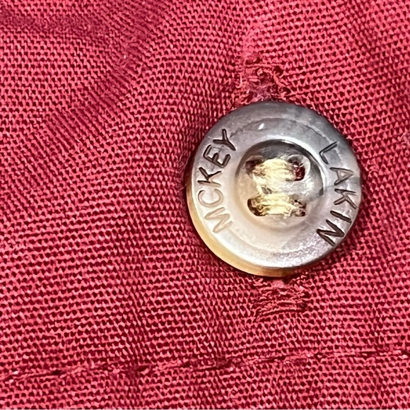 Lakin Mckey Long Sleeved Maroon Red Button Up Shirt Men Size 3XLT - Picture 16 of 16